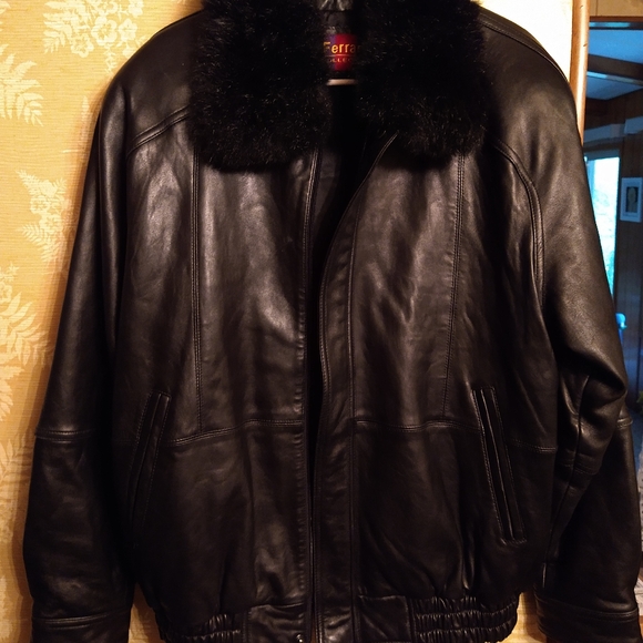 Ferrara collection | Jackets & Coats | Ferrara Black Jacket Coat Fur ...